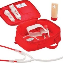 Hape Βαλιτσάκι Γιατρού Με Ξύλινα Εργαλεία – Doctor On Call (E3010)
