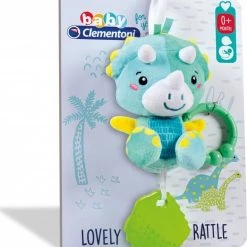 Baby Clementoni Βρεφικό Παιχνίδι Κουδονίστρα Δεινοσαυράκι 2 Σε 1 (1000-17353)