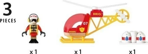 BRIO WORLD Brio Πυροσβεστικό Ελικόπτερο (33797) - Image 5