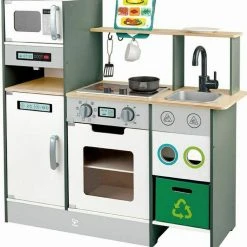 Hape Playfully Delicious Ξύλινη Κουζίνα Cook N Serve Kitchen με Φώτα και Ήχο (E3178)