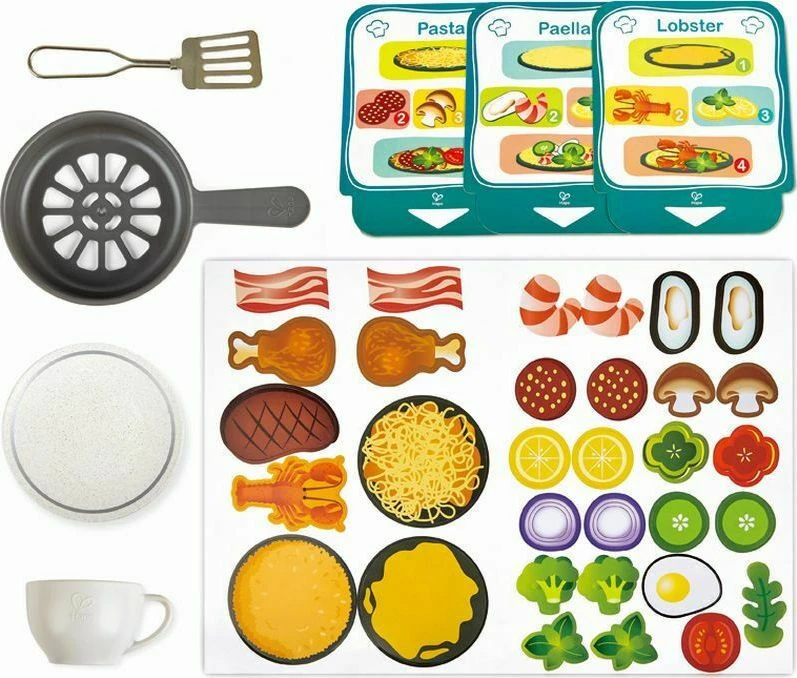 Hape Playfully Delicious Ξύλινη Κουζίνα Cook N Serve Kitchen με Φώτα και Ήχο (E3178) - Image 4