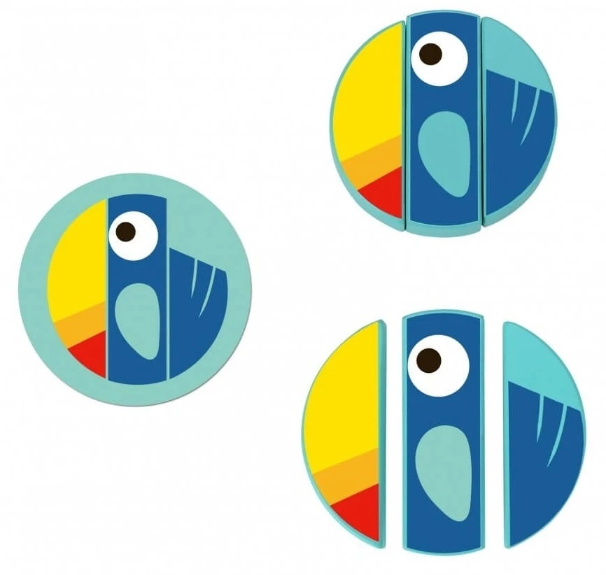 Tooky Toy Tooky Ξύλινο Παιχνίδι Στοίβαξης – Ζώα (TH293) - Image 2