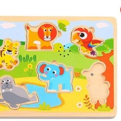 Tooky Toy Tooky Ξύλινο Σφηνώματα Με Ήχους Ζώων (TL065)