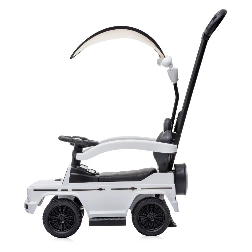 Lorelli Περπατούρα Ride On Car Με Σκίαστρο Και Μπαστούνι White (10400100002) - Image 2