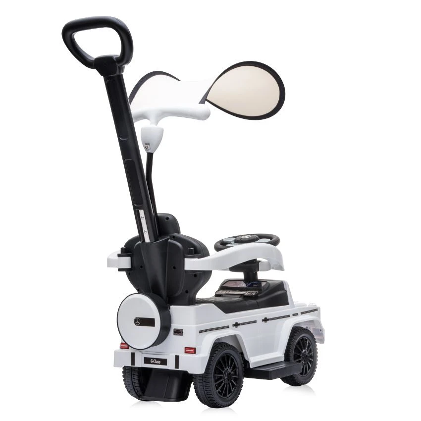 Lorelli Περπατούρα Ride On Car Με Σκίαστρο Και Μπαστούνι White (10400100002) - Image 4