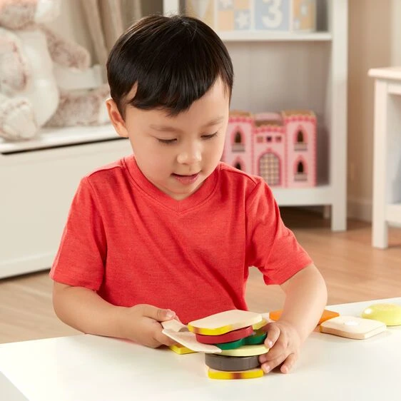 Melissa & Doug Ξύλινο Σετ Παρασκευής Σάντουιτς (10513) - Image 6
