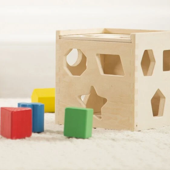 Melissa & Doug Ξύλινος Κύβος Πολύχρωμων Σχημάτων (10575) - Image 6