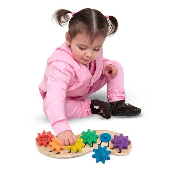 Melissa & Doug Μηχανικό Παιχνίδι Κάμπια με Ξύλινη Βάση (13084) - Image 4