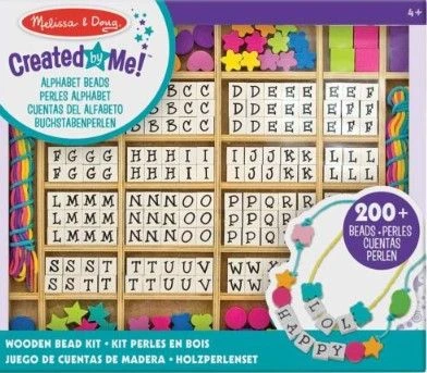 Melissa & Doug Ξύλινο Αλφάβητο Χάντρες (13774)