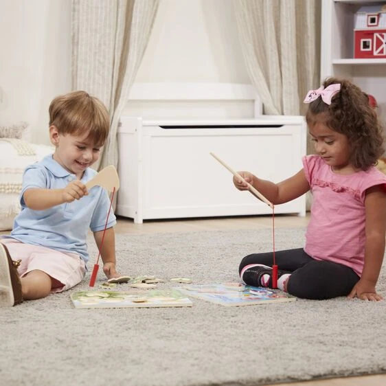 Melissa & Doug Μαγνητικό Ψάρεμα και Πάζλ με Ξύλινα Ζώα Ωκεανού (13778) - Image 2