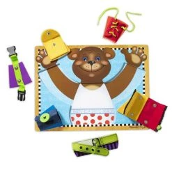Melissa & Doug Melissa And Doug Ξύλινο Βασικό Σετ Δεξιοτήτων Για Ντύσιμο (13784)