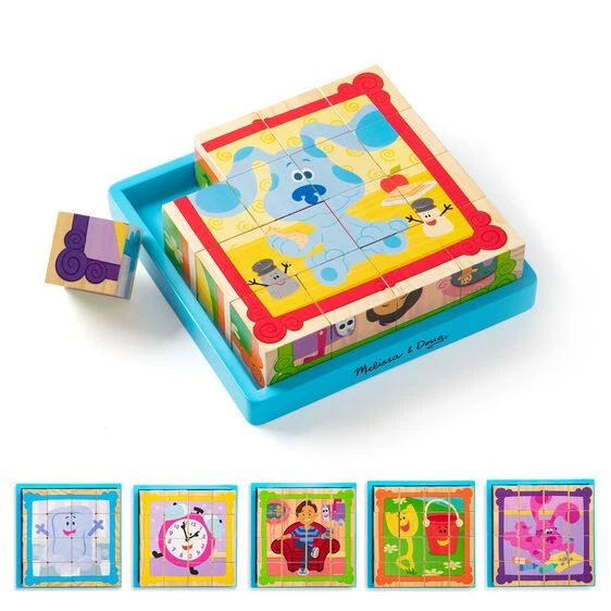 Melissa & Doug Ξύλινο Παζλ Κύβος Μπλε (33007) - Image 7