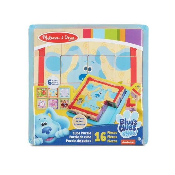 Melissa & Doug Ξύλινο Παζλ Κύβος Μπλε (33007) - Image 3
