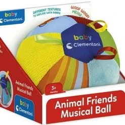 Baby Clementoni Baby Clem.Βρεφικό Παιχνίδι Μαλακή Μουσική Μπάλα Με Ζωάκια (1000-17464)