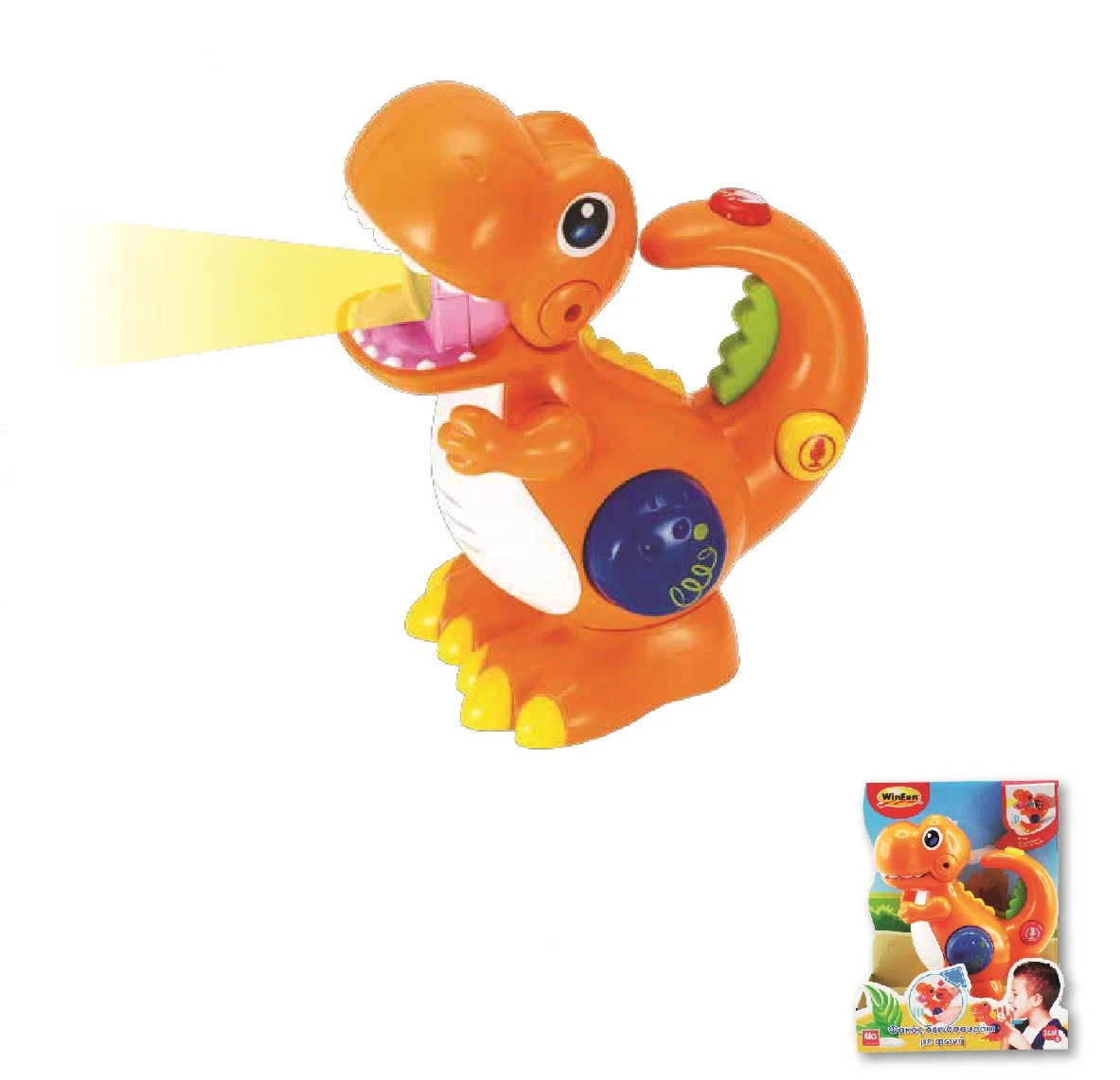 Winfun Φακος Δεινοσαυρακι Με Μετατροπεα Φωνης (2400-NL)