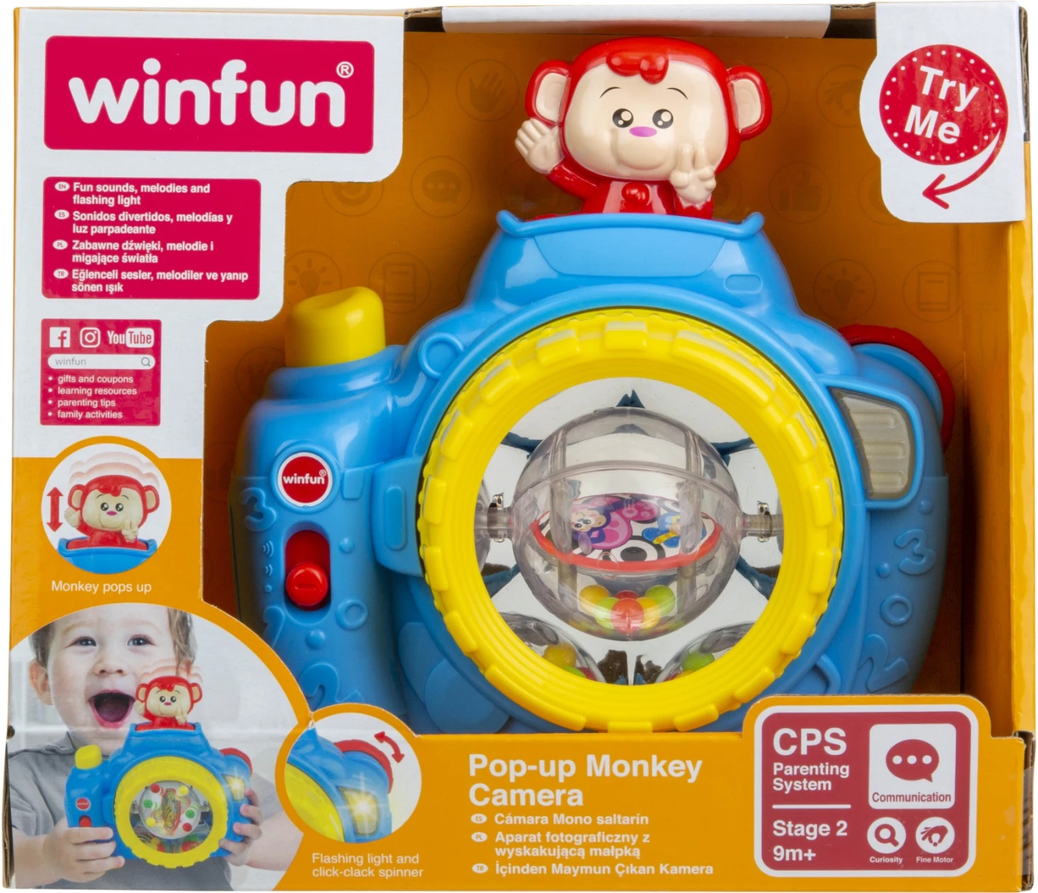 Winfun Φωτογραφική Μηχανή Pop – Up Monkey Camera (0766-NL) - Image 2