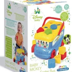Baby Clementoni Disney Beby Mickey Λεωφορειακι Με Σχηματα (1000-14395)