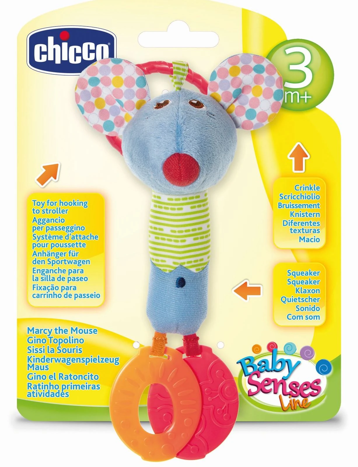 Chicco Παιχνιδι Καροτσιου Μαρσυ Το Ποντικακι (07654-00) - Image 2