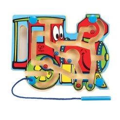 Hape Ξυλινο Τρενακι Με Μπιλιες (E1701)