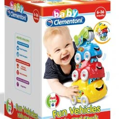 Baby Clementoni Πυραμιδα Με Οχηματα (1000-17111)