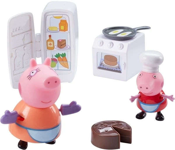Giochi Preziosi Peppa Pig Κουζινα / Καμπινγκ Με 2 Φιγουρες (PPC40000)