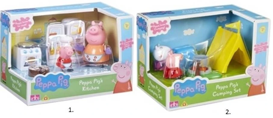 Giochi Preziosi Peppa Pig Κουζινα / Καμπινγκ Με 2 Φιγουρες (PPC40000) - Image 2