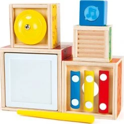 Hape Ξυλινα Stacking Music Set Διαδραστικη Πυραμιδα Και Δημιουργος Ηχων (E0336)