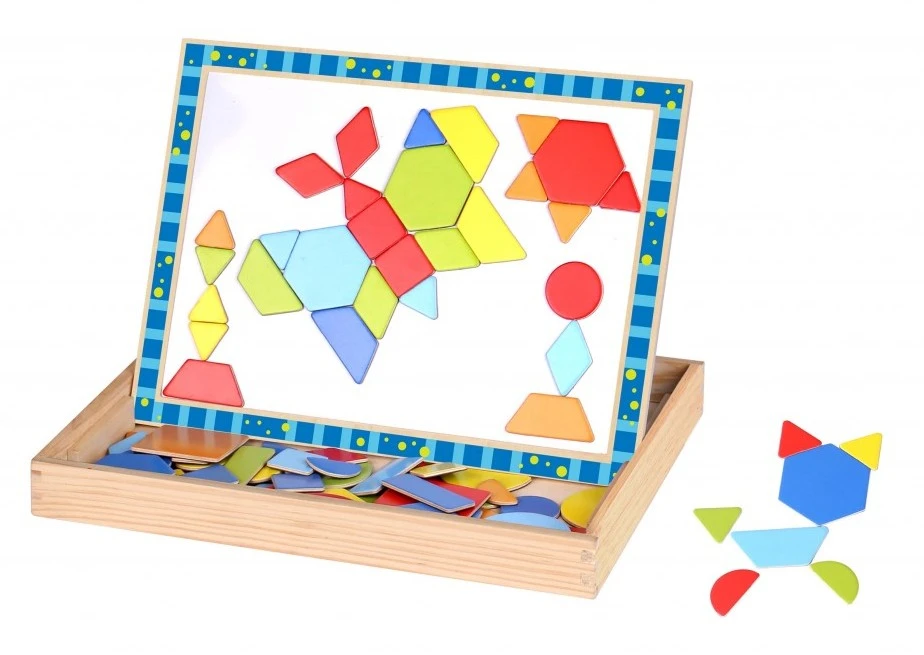 Tooky Toy Ξυλινος Μαγνητικος Πινακας Σχηματα (TKF027)