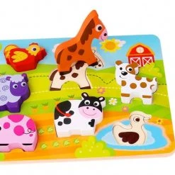 Tooky Toy Ξυλινο Σφηνωματα Φαρμα (TKC479)
