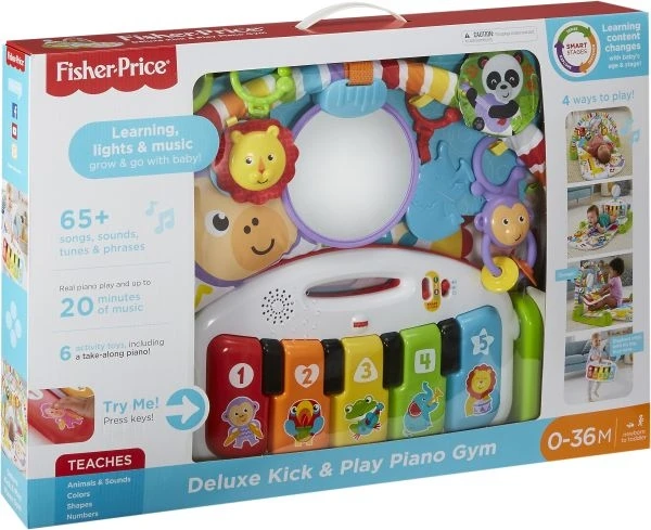 Fisher Price Εκπαιδευτικο Γυμναστηριο – Μουσικο Πιανακι (FWT15) - Image 3