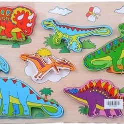 Blue Toys Παζλ Ξυλινο Ζωακια Δεινοσαυροι (MKI360098)