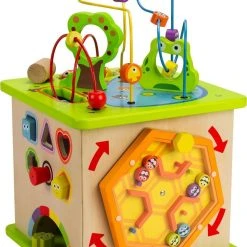 Hape Ξύλινα Μεγάλος Κύβος Δραστηριοτήτων Με 5 Διαδραστικές Πλευρές (E1810)