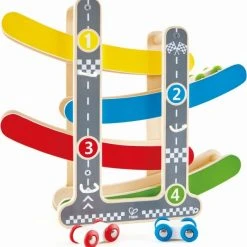 Hape Ξυλινα Ξυλινη Πιστα Ταχυτητας Με Δυο Αυτοκινητακια (E0438)