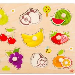 Tooky Toy Ξυλινο Παζλ Σφηνωματα Φρουτα (TY854)