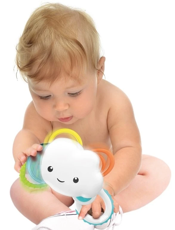 Baby Clementoni Βρεφικό Παιχνίδι Οδοντοφυΐας-Κουδουνίστρα Συννεφάκι (1000-17324) - Image 2