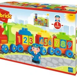 Ecoiffier Τουβλάκια Abrick Τρενάκι Με Γράμματα Και Αριθμούς (3349)