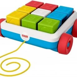 Fisher Price Συρόμενο Βαγονάκι Με Τουβλάκια (GJW10)