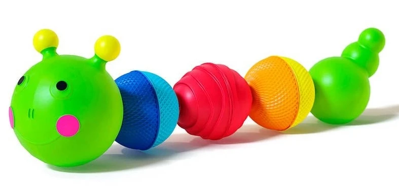 Baby Clementoni Lalaboom Παιχνίδι Μπάνιου Κάμπια 8Τμχ Χάντρες Lalaboom (1000-86092) - Image 2