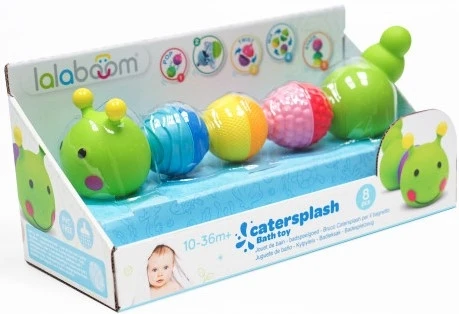 Baby Clementoni Lalaboom Παιχνίδι Μπάνιου Κάμπια 8Τμχ Χάντρες Lalaboom (1000-86092) - Image 3
