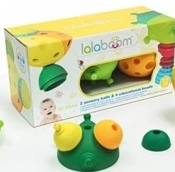 Baby Clementoni Lalaboom Παιχνίδι 2 Μπάλες Αφής 8pcs Χάντρες Lalaboom (1000-86151)