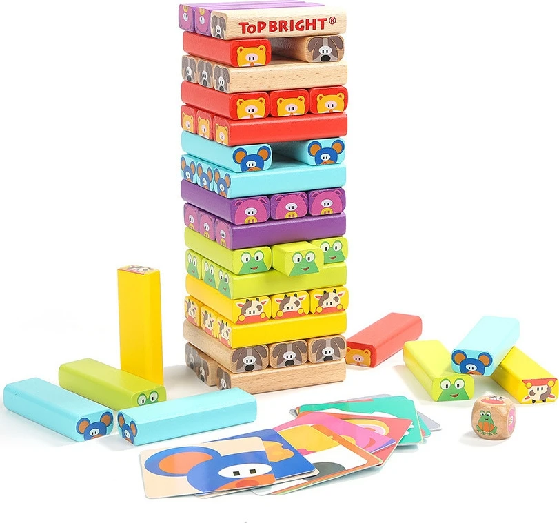 TopBright Ξύλινα Animal Stacking Game (460031) - Image 3