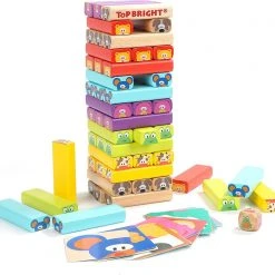 TopBright Ξύλινα Animal Stacking Game (460031)