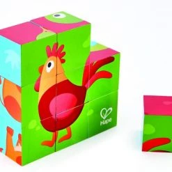 Hape Παζλ Κύβων Τα Ζώα Της Φάρμας (E1618)