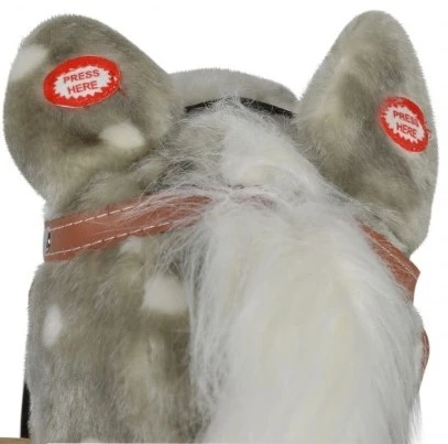 Moni Κουνιστό Ξύλινο Αλογάκι Spotty Γκρι Πουά Με Ήχο (108255) - Image 2